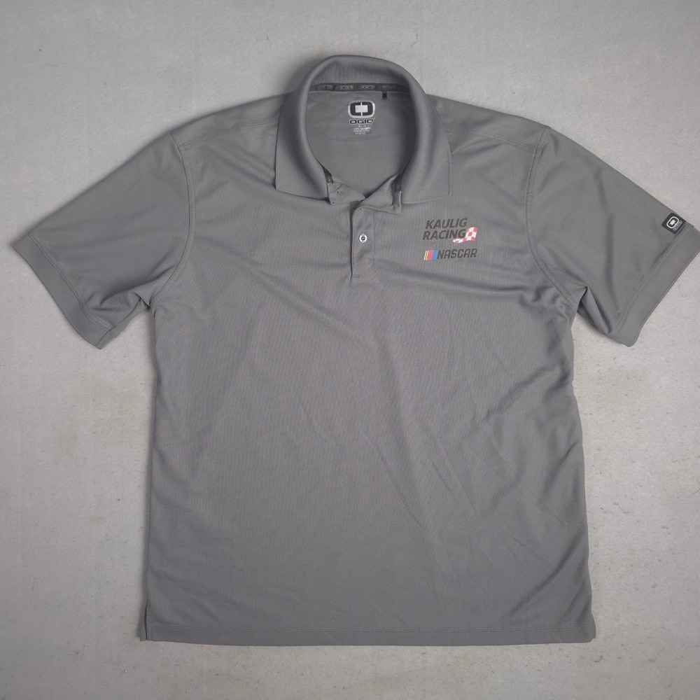 OGIO Kaulig Racing NASCAR Polo Shirt Men's XL Extra Large Gray Motorsport